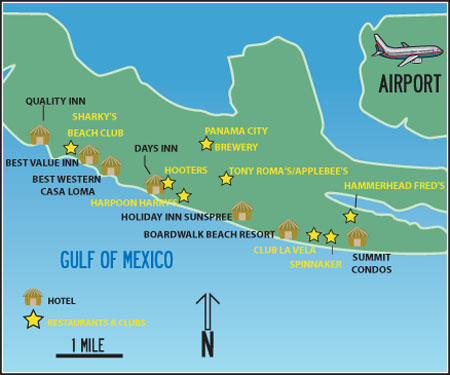 Panama City Beach Map
