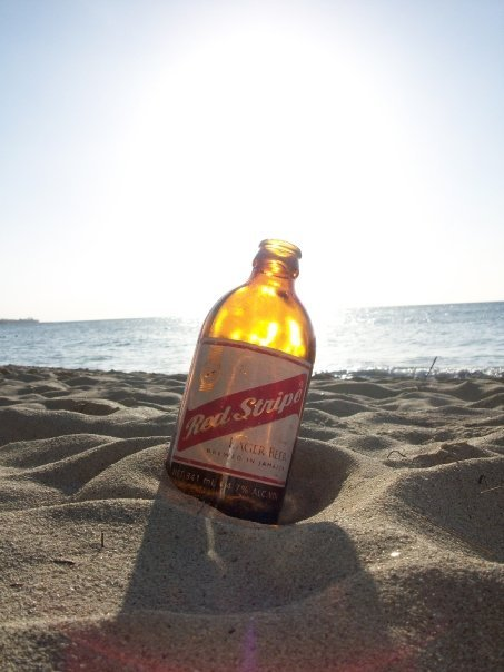 Red stripe Beer Spring Break
