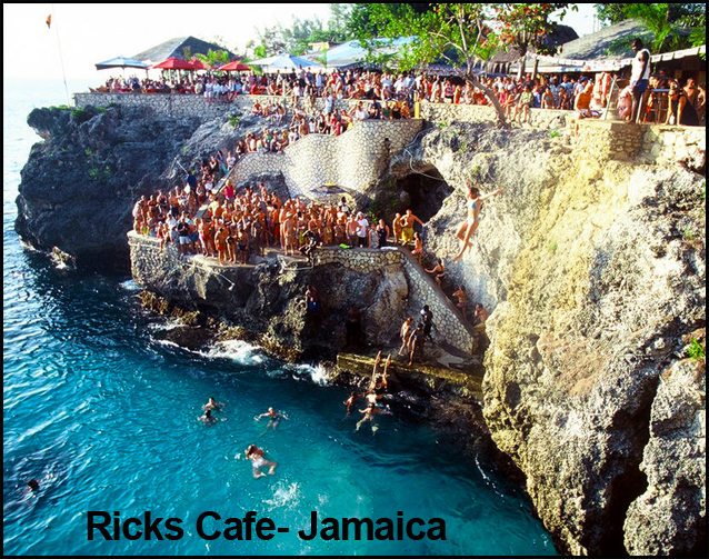 Spring Break Cliff Jumping at Rick's Cafe