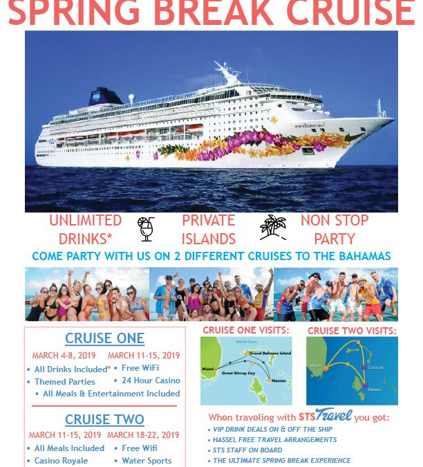 Spring Break Party Cruise Every Week in March