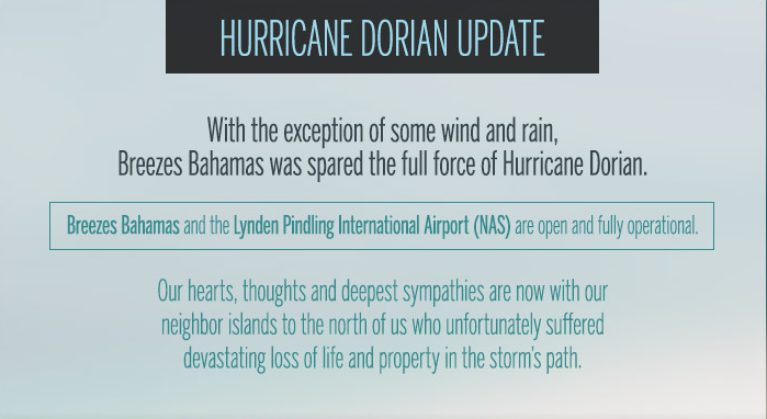 Hurricane Dorian Bahamas Update